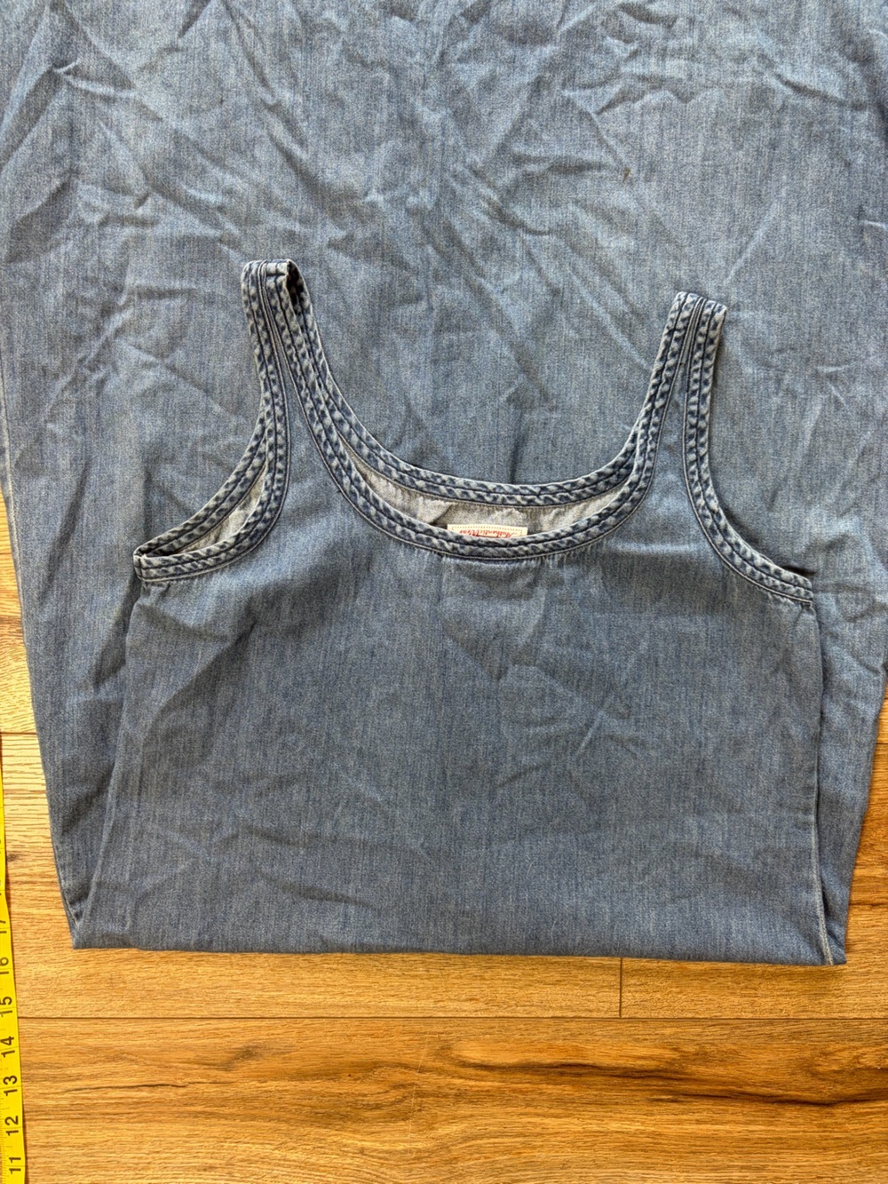 vintage Faded Glory Cottagecore grandmacore boho retro denim dress - Picture 9 of 10